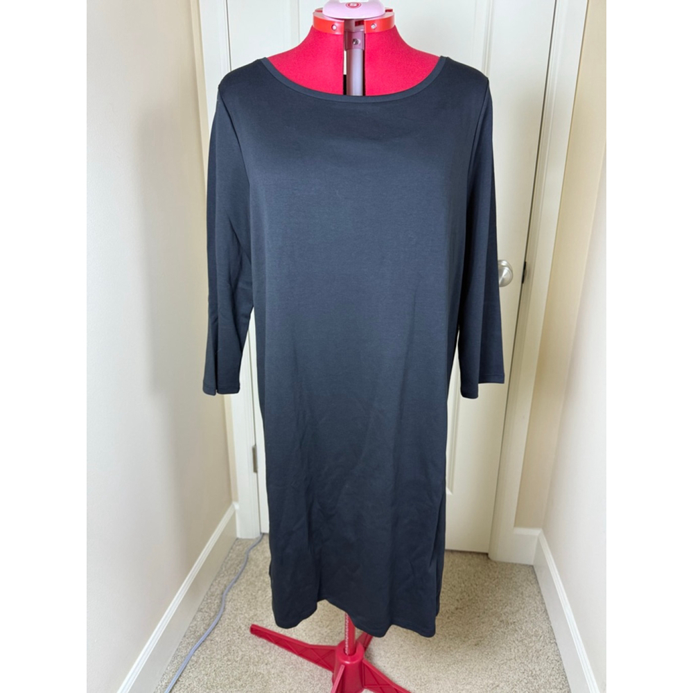 Women's Isaac Mizrahi Black Long Sleeve Dress XL